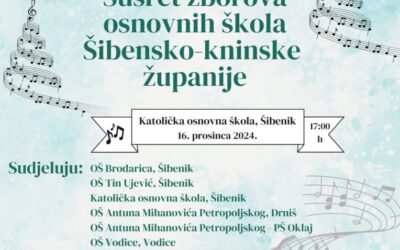 Zbor OŠ Meterize na Susretu zborova Šibensko-kninske županije