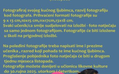 FOTO NATJEČAJ – MOJ KUĆNI LJUBIMAC